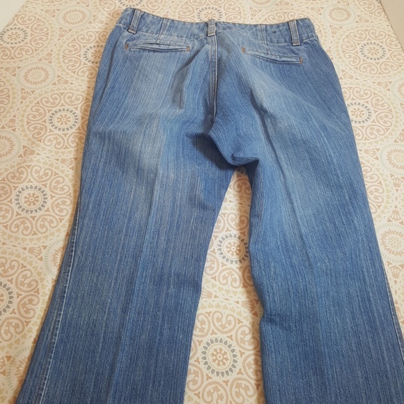 Banana Republic Wide Leg Jeans Slit on Bottom Sz.2 - Picture 7 of 11